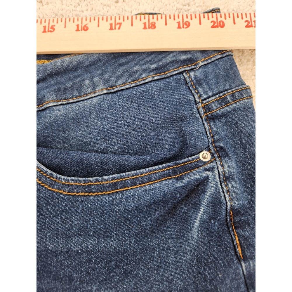 Unbranded Women's High Rise Whiskered Straight Leg Jeans Plus Size 40x27 - Picture 4 of 9